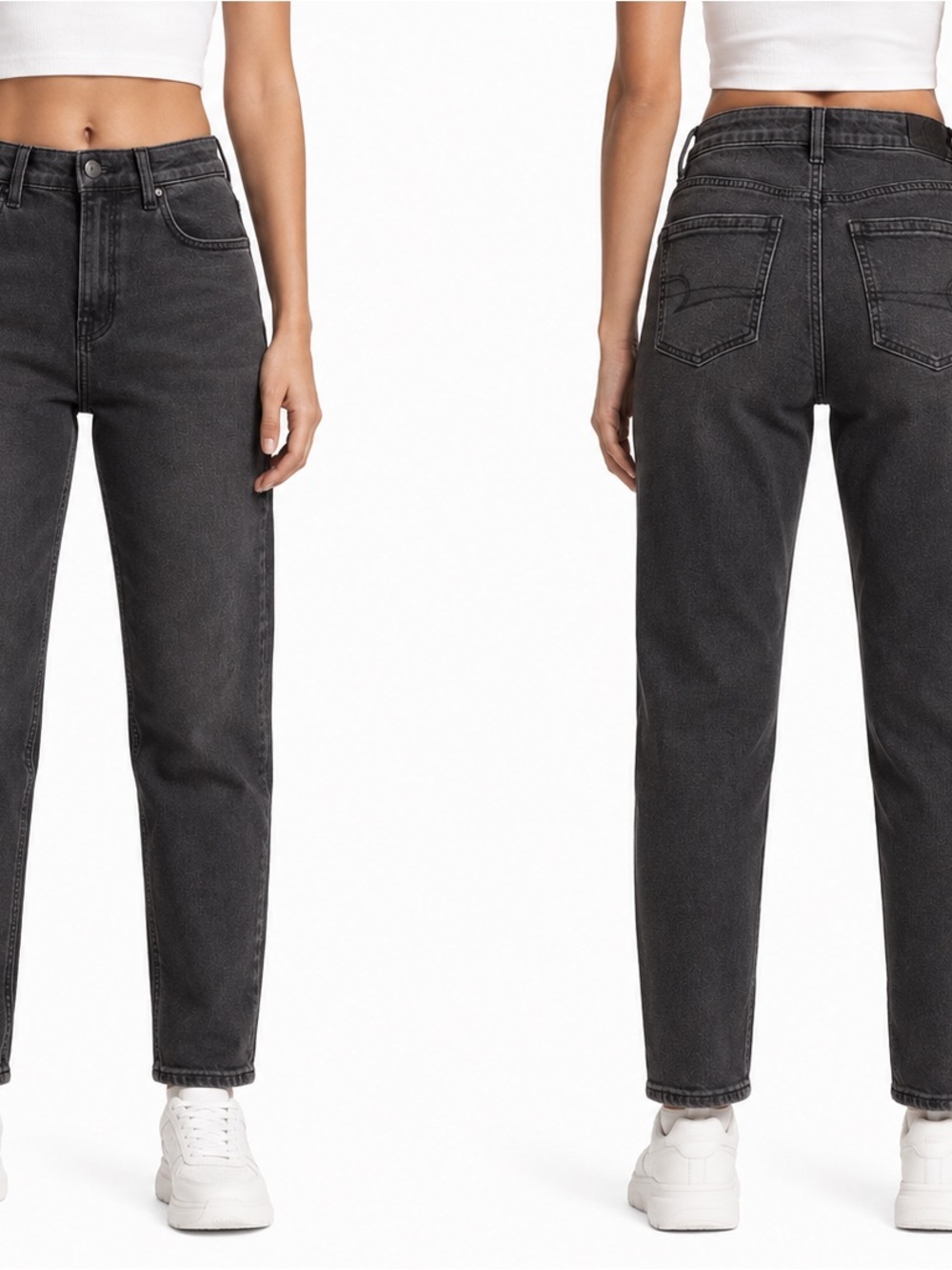 American Eagle Outfitters Black Mom Jeans - 0502